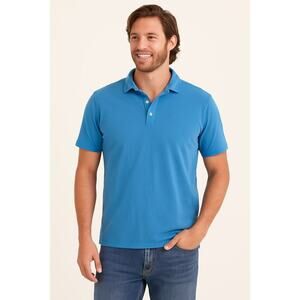 Johnnie-O Hangin’ Out Polo Shirt Blue Size Medium